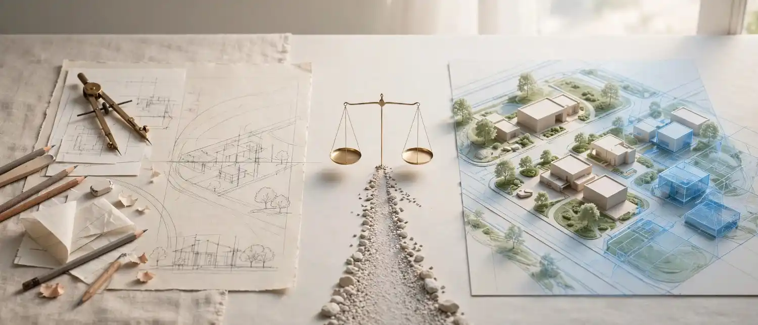 conclusion-site-plan-rendering-vs-hand-drawn